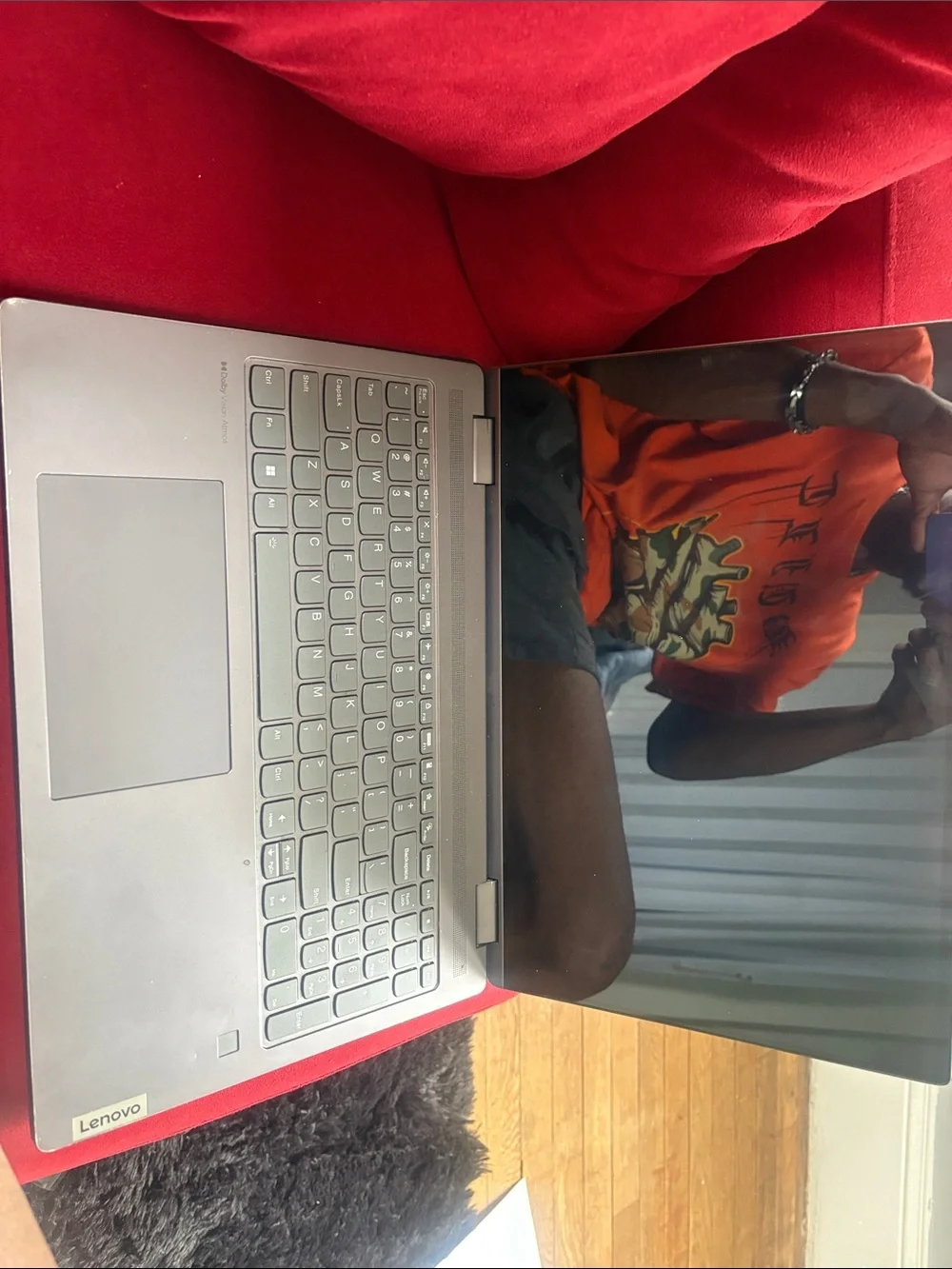 Lenovo laptop shown
